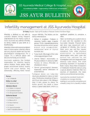 JSS_Ayurveda_Hospital__Newsletter_2022
