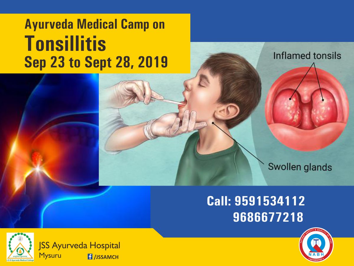 Treatment Camp For Patients Suffering From Tonsillitis Jss Ayurveda