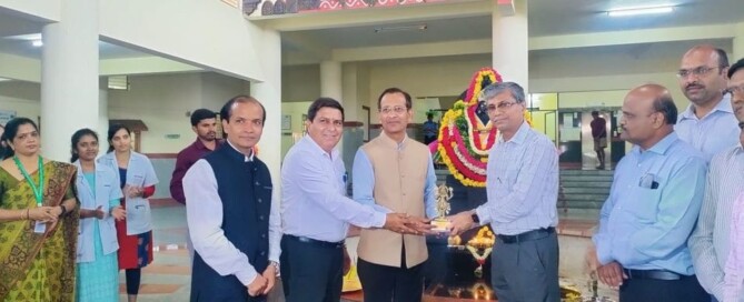Vaidya Rajesh Kotecha, Secretary, Ministry of AYUSH, New Delhi visited hospital on 20.06.2022. His visit was in prelude to the International Yoga Day at Mysuru Palace.